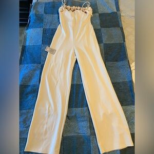 Le Chateau Cream Jumpsuit